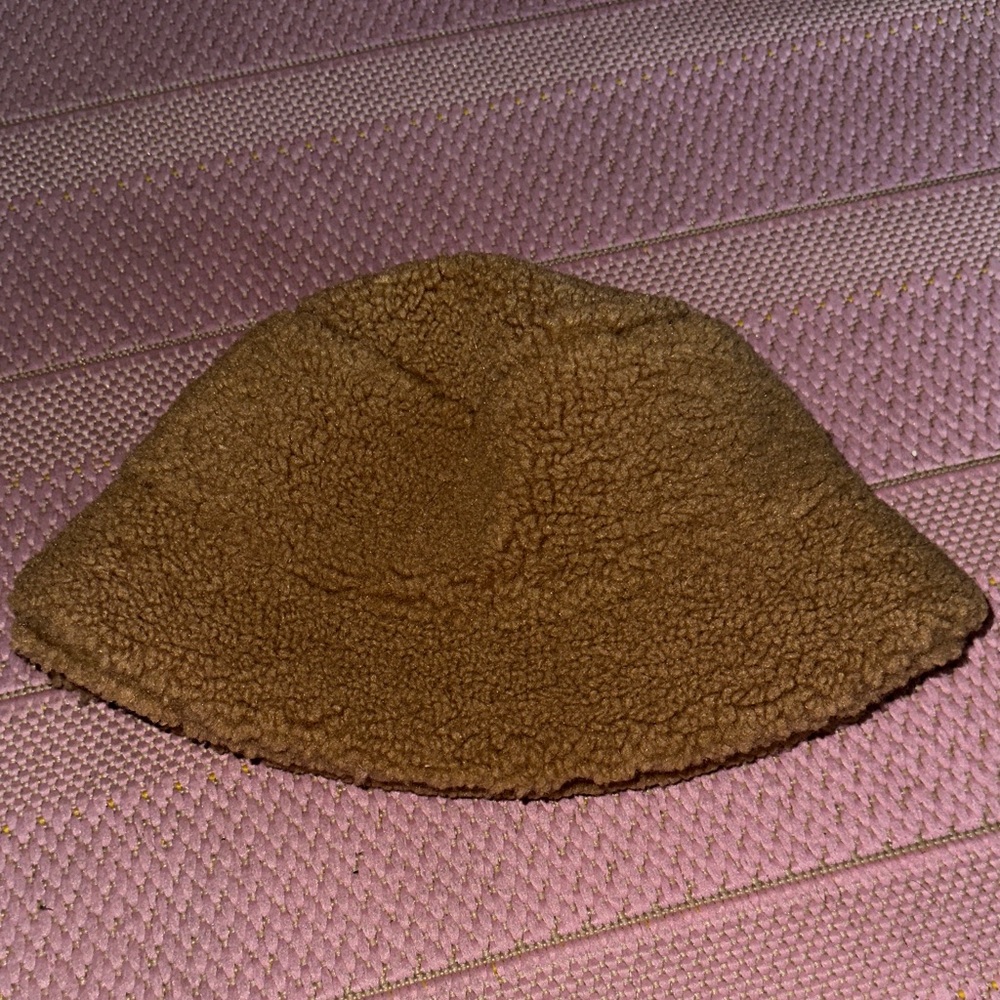H&M Brown Sherpa Bucket Hat